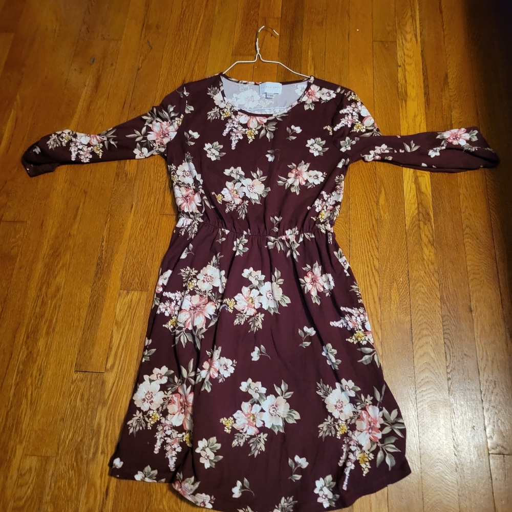 Floral maxi maternity dress